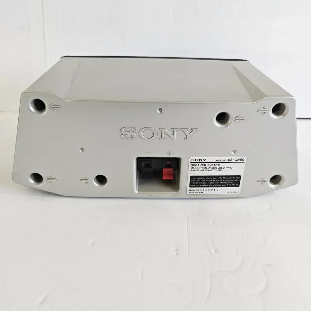 Sony SS-CN50 Center Channel Speaker 8Ω Home Theater Audio Tested Works w Wire